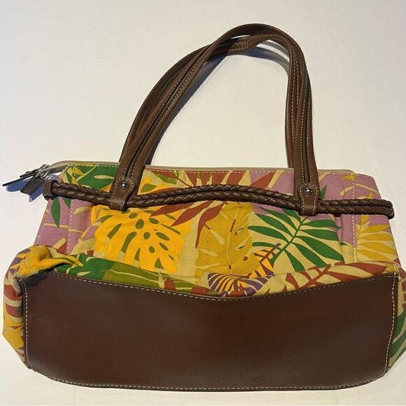 Relic by Fossil Shoulder Handbag Medium Size Yellow/Green Multi floral - Picture 2 of 14